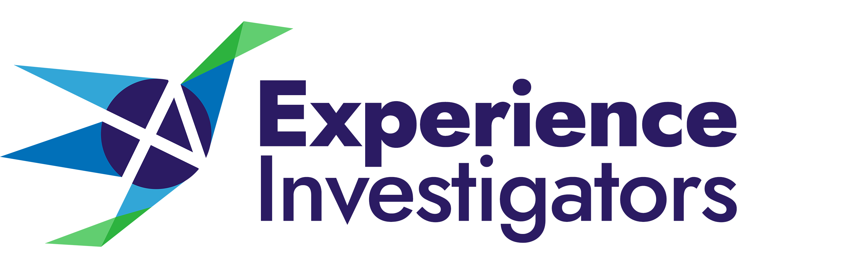"Experience Investigators" crane logo